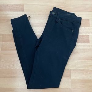 Rag & Bone navy jean with exposed zipper. Size 24